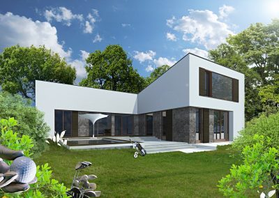 Entwurf Rekonstruktion Wohnhaus im Taunus