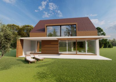 Modernes Einfamilienhaus mit Satteldach
